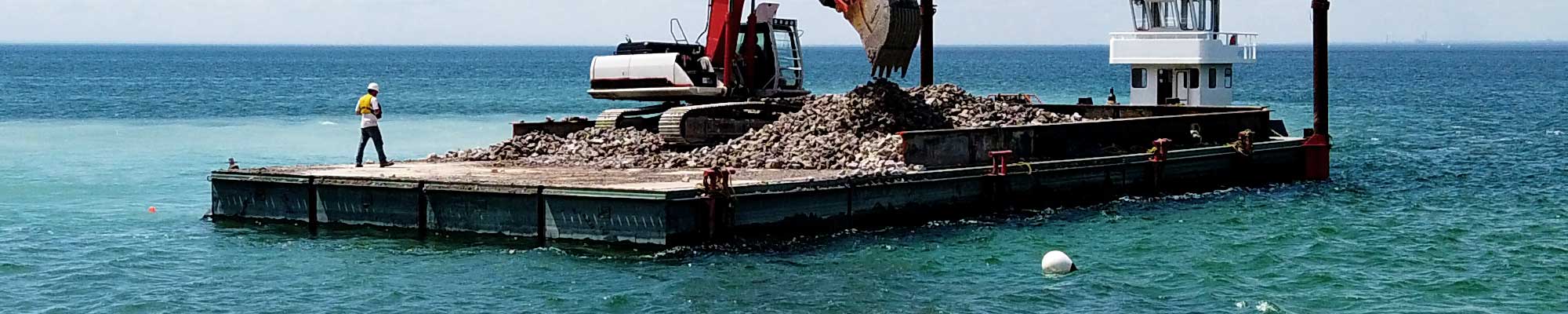 rock transport barges